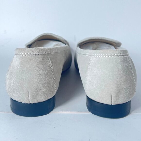 Le Monde Beryl Lo Boy Loafers Suede Stone Slip-On Womens Shoes Size IT38 US8 - Picture 6 of 10